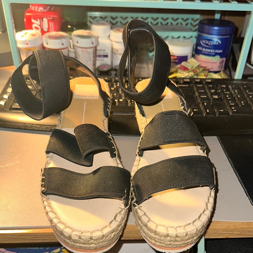 Kids Black Sandals